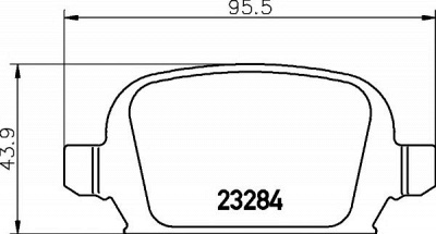 HELLA PAGID 8db355018641 -  Комплект тормозных колодок, дисковый тормоз